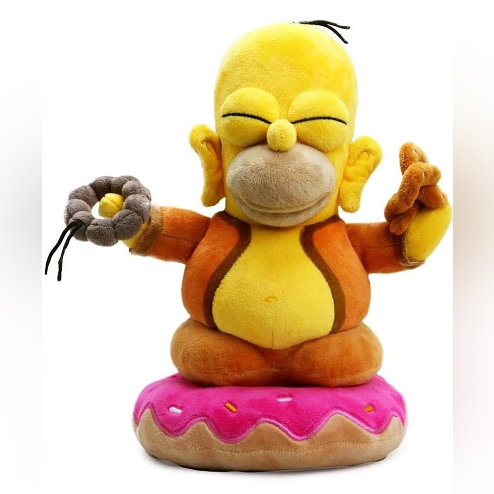 The Simpsons Homer Buddha 10” Plush Kidrobot Rare New w/ Tags Sealed